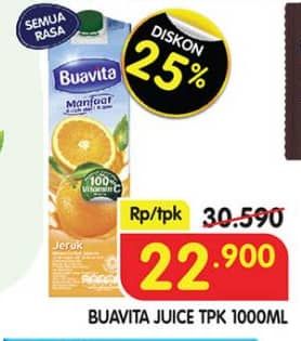 Promo Harga Buavita Fresh Juice All Variants 1000 ml - Superindo