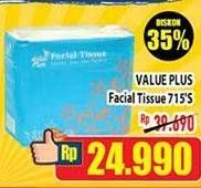 Promo Harga VALUE PLUS Facial Tissue 715 pcs - Hypermart