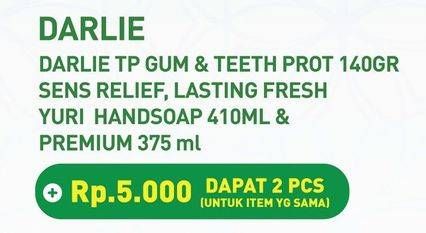 Promo Harga Darlie Toothpast/Yuri Hand Soap  - Hypermart