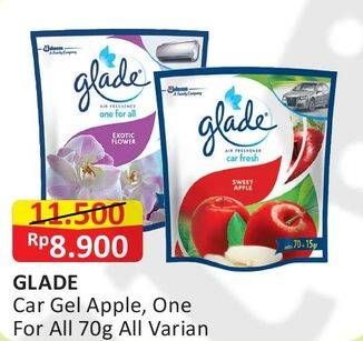 Promo Harga GLADE Gel Apple 70 gr - Alfamart