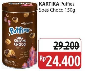 Promo Harga Kartika Toast Puffies Soes Cream Choco 150 gr - Alfamidi