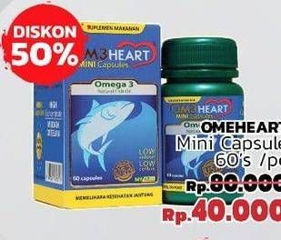 Promo Harga OMEHEART Omega 3 Natural Fish Oil 60 pcs - LotteMart