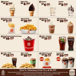 Promo Harga Kupon Februari 2025: Paket Ice Cream  - Burger King