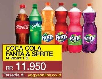 Promo Harga COCA COLA Minuman Soda All Variants 1500 ml - Yogya
