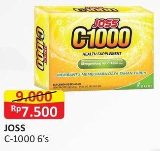 Promo Harga JOSS C1000 Health Supplement 6 sachet - Alfamart