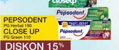 Pepsodent PG Herbal 190, Close Up PG Green 110