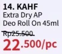 Promo Harga Kahf Deodorant Extra Dry 45 ml - Guardian