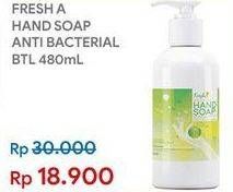 Promo Harga FRESH A Hand Soap 480 ml - Indomaret