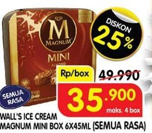 Promo Harga WALLS Magnum Mini All Variants per 6 pcs 45 ml - Superindo