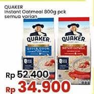 Promo Harga Quaker Oatmeal All Variants 800 gr - Indomaret