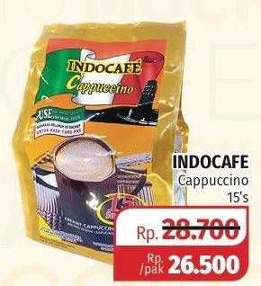 Promo Harga Indocafe Cappuccino 15 pcs - Lotte Grosir