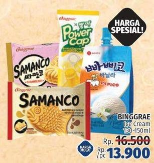 Promo Harga BINGGRAE Samanco Ice Cream 150 ml - LotteMart