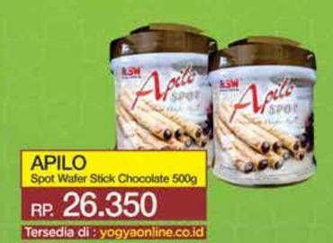 Promo Harga Asia Apilo Spot Wafer Roll Chocolate 500 gr - Yogya
