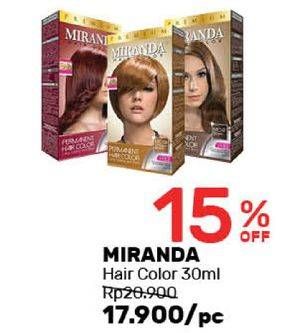 Promo Harga MIRANDA Hair Color 30 ml - Guardian