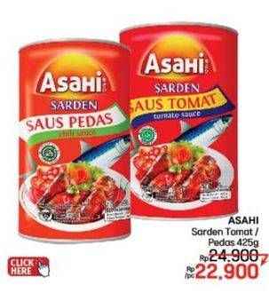 Promo Harga Asahi Sardines Saus Tomat, Saus Pedas 425 gr - LotteMart