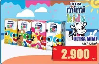 Promo Harga Ultra Mimi Susu UHT 125 ml - Hari Hari