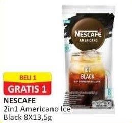 Promo Harga NESCAFE Americano Ice Black per 8 pcs 13 gr - Alfamart