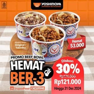 Promo Harga Promo Beef Bowl  - Yoshinoya