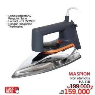 Promo Harga Maspion HA-110 Iron  - LotteMart