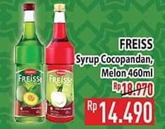 Promo Harga Freiss Syrup Melon, Cocopandan 500 ml - Hypermart