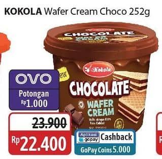 Promo Harga Kokola Wafer Cream Chocolate 252 gr - Alfamidi