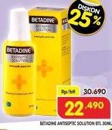 Promo Harga Betadine Antiseptic Solution 30 ml - Superindo