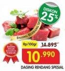 Promo Harga Daging Rendang Sapi Spesial per 100 gr - Superindo