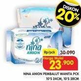 Promo Harga Bagus Nina Anion 28cm, 24cm 10 pcs - Superindo