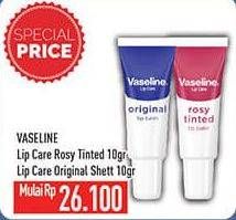 Promo Harga VASELINE Lip Care Rosy Tinted, Original 10 gr - Hypermart