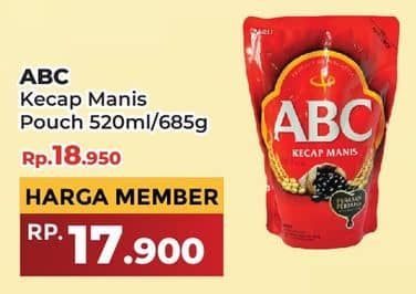 Promo Harga ABC Kecap Manis 520 ml - Yogya