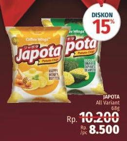 Promo Harga JAPOTA Potato Chips All Variants 68 gr - LotteMart