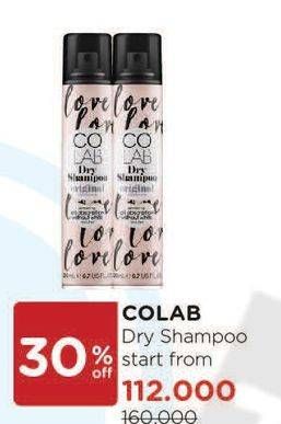 Promo Harga COLAB Dry Shampoo All Variants 50 ml - Watsons