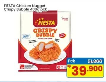 Promo Harga Fiesta Naget Crispy Bubble 400 gr - Indomaret