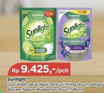 Promo Harga Sunlight Pencuci Piring Jeruk Nipis 100, Biocare Nature 560 ml - TIP TOP