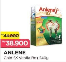 Promo Harga Anlene Gold Plus 5x Hi-Calcium Vanila 250 gr - Alfamart