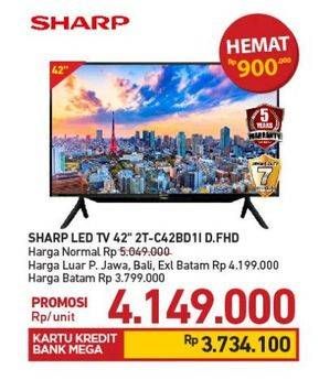 Promo Harga SHARP 2T-C42BD1i | LED TV 42"  - Carrefour