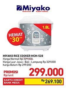 Promo Harga MIYAKO MCM 528 | Magic Com  - Carrefour