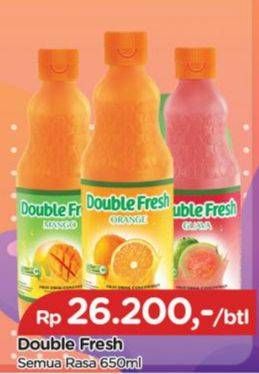Promo Harga DOUBLE FRESH Drink Concentrate Guava, Mango, Orange 650 ml - TIP TOP
