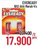 Promo Harga EVEREADY Battery 1012 AAA per 2 pouch 4 pcs - Alfamidi
