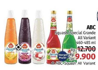 Promo Harga ABC Syrup Squash Delight 460ml/Syrup Special Grade 485ml  - LotteMart