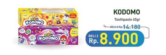 Kodomo Pasta Gigi 45 gr Diskon 37%, Harga Promo Rp8.900, Harga Normal Rp14.180