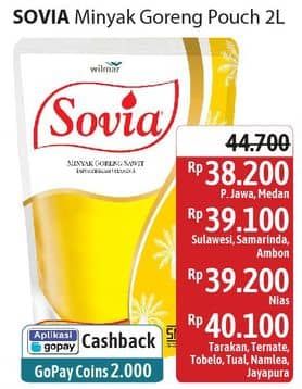 Promo Harga Sovia Minyak Goreng 2000 ml - Alfamidi