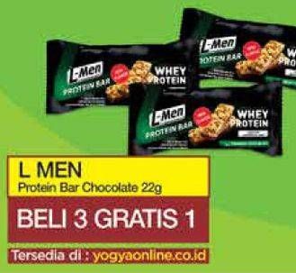 Promo Harga L-MEN Crunchy Chocolate Bar 25 gr - Yogya