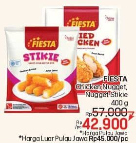 Promo Harga Fiesta Naget Chicken Nugget, Stikie 500 gr - LotteMart