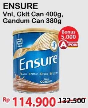 Promo Harga Ensure Nutrition Powder FOS/Gold Wheat Gandum Susu Pertumbuhan  - Alfamart