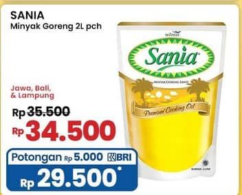 Promo Harga Sania Minyak Goreng 2000 ml - Indomaret