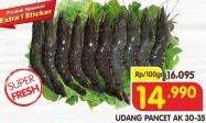 Promo Harga Udang Pancet AK 30-35 per 100 gr - Superindo