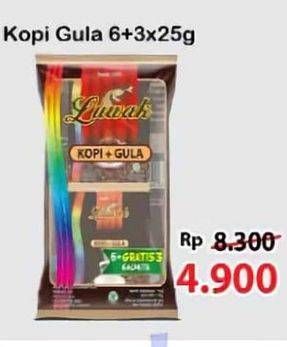 Promo Harga Luwak Kopi + Gula per 9 sachet 25 gr - Alfamart