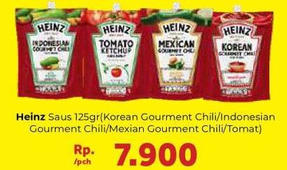 HEINZ Saus 125gr (Korean Gourment Chili/Indonesian Gourment Chili/Mexican Gourment Chili/Tomat)