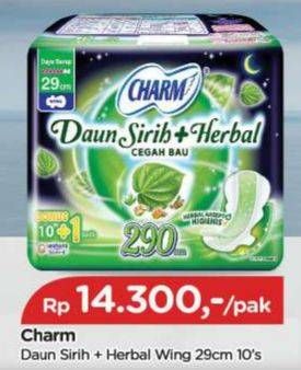 Promo Harga Charm Daun Sirih + Herbal Wing 29cm 10 pcs - TIP TOP